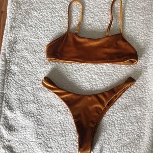 Zaful Velvet bikini